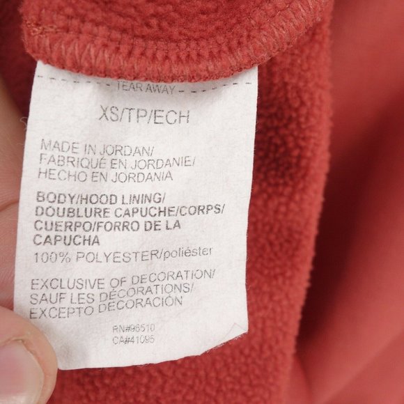 Under Armour Hoodie Sweater Womens Extra Small Red Loose Kangaroo Pocket - Picture 8 of 9